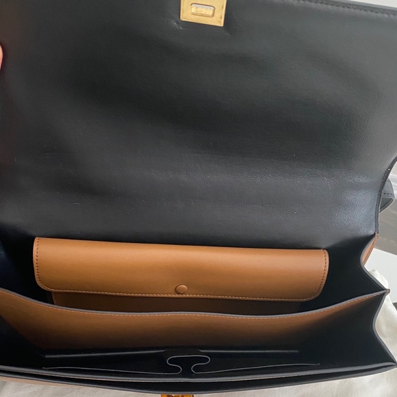 Auth celine bicolor medium case box bag preowned - Picture 8 of 16